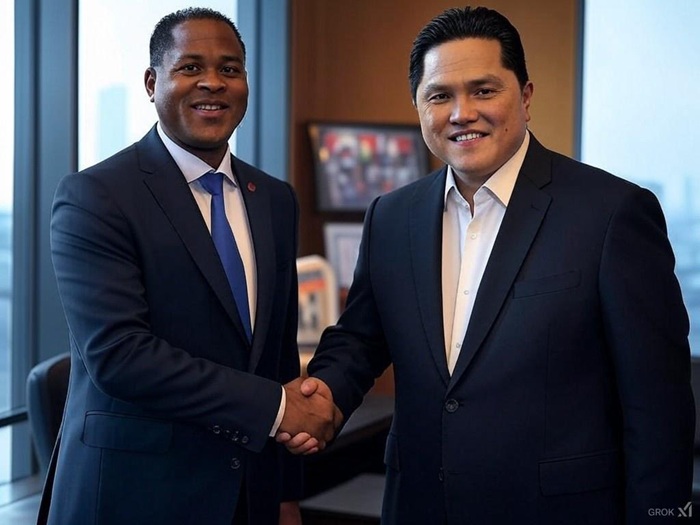 Patrick Kluivert sẽ thay thế HLV Shin Tae-yong trong vai trò HLV trưởng đội tuyển Indonesia. Ảnh: Internet.