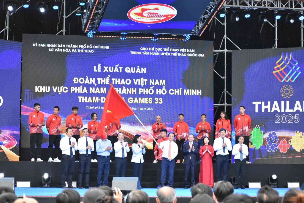 Lễ xuất quân Đoàn Thể thao Việt Nam khu vực phía Nam dự SEA Games 33