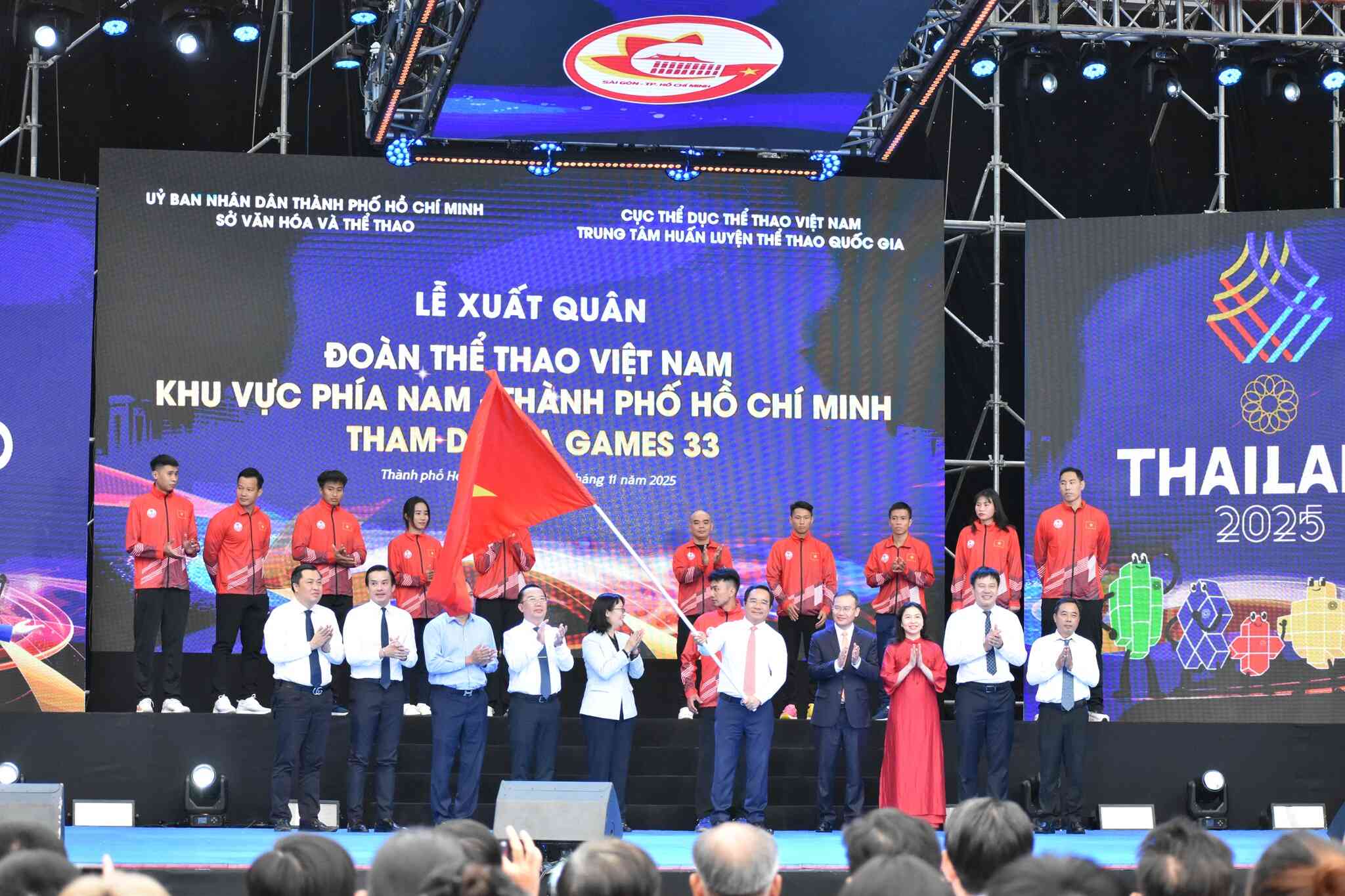 Lễ xuất quân Đoàn Thể thao Việt Nam khu vực phía Nam dự SEA Games 33