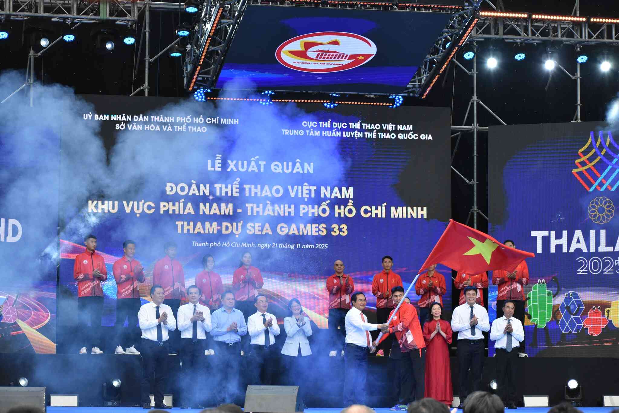 Lễ xuất quân Đoàn Thể thao Việt Nam khu vực phía Nam dự SEA Games 33