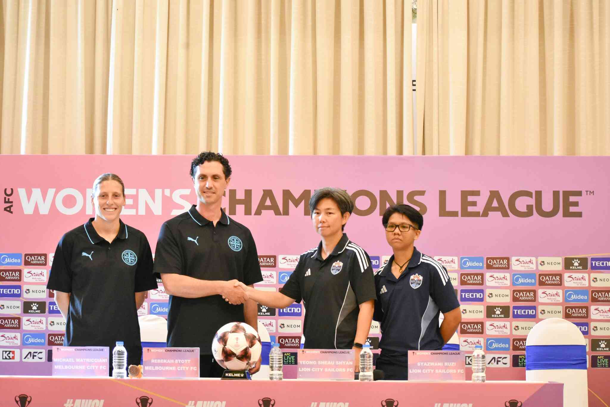 [Chùm ảnh] Họp báo trước lượt trận thứ nhất bảng A – AFC Women’s Champions League 2025-26