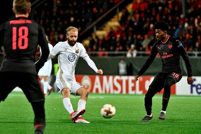 Ostersunds đánh bại Arsenal trên sân Emirates tại Europa League 2017-18