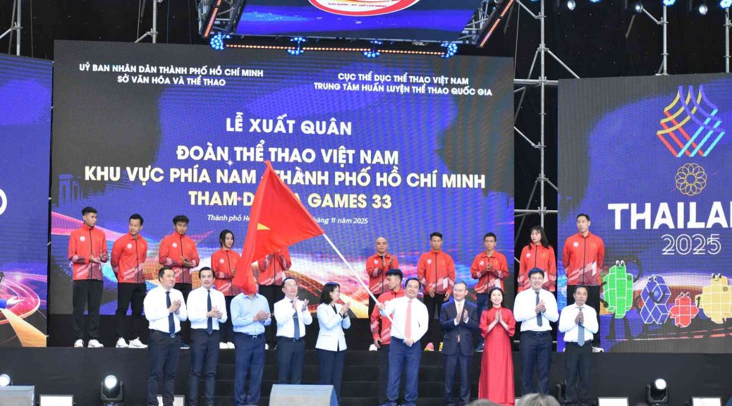 Lễ xuất quân Đoàn Thể thao Việt Nam khu vực phía Nam dự SEA Games 33